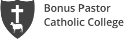 a logo of Bonus Pastor Catholic College
